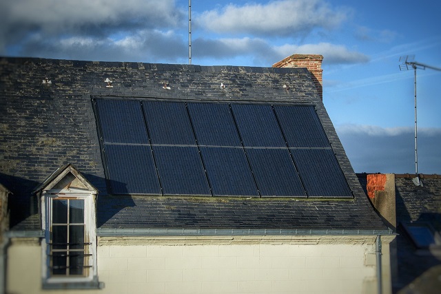 solar panel on home